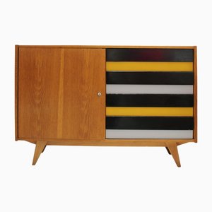 Oak Sideboard with Lacquered Drawers, Former Czechoslovakia, 1960s