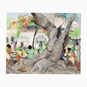 Ivy T. Attwell, Watching the World, 1950er, Gouache
