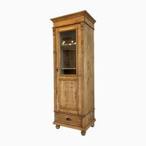 Antique Peasant Display Cabinet in softwood