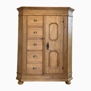 Rustic Biedermeier Bread Cabinet
