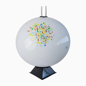 Lampe de Bureau Vintage en Verre de Murano, 1980s