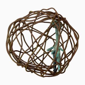Óscar Aldonza Torres, Caged Woman 3, 2019, Bronzo e ferro arrugginito
