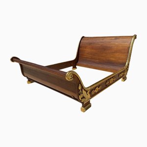 Bett im Empire-Stil aus Mahagoni