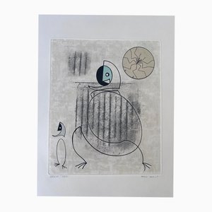 Max Ernst, Birds in Danger, 1970s, Etching