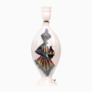 Lampe de Bureau Vintage en Porcelaine, Italie, 1950s
