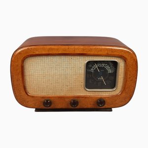 Modell B.481 33837 Röhrenradio aus Nussholz von Philips, 1950er