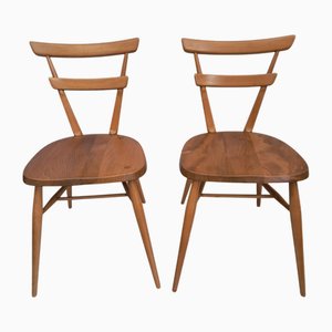 Set of Mid-Century Modern Stacking Chairs by Lucian Ercolani for Ercol, 1950s