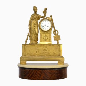 French Gilt Bronze Mantel Clock