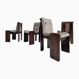Chaises Vintage Brutaliste, Italie, 1960s, Set de 4