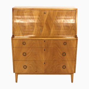 Swedish Modern Elm Secretary, 1940s