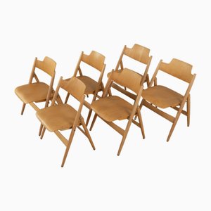 Chaises SE 18 par Egon Eiermann pour Wilde+Spieth, 1950s, Set de 6