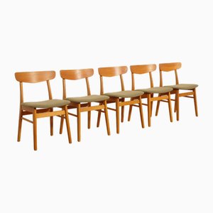 Esszimmerstühle aus Teak von Findahls Möbelfabrik, 5 . Set