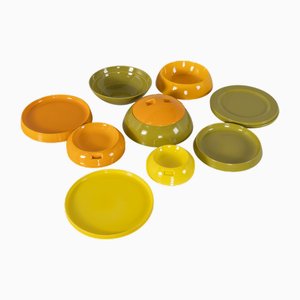 Vaisselle Modulaire Space Age La Boule de Villeroy & Boch, 1971, Set de 19