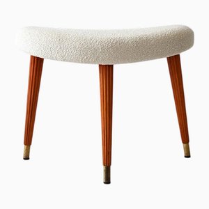 Swedish Stool with Mahogany Legs, 1940s