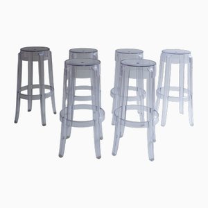 Large Stools by Philippe Starck for Kartell, 1990s, Set of 6