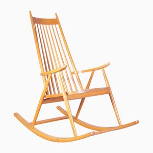 Mid-Century Rocking Chair in the style of V. Puunjalostus, Former Czechoslovakia, 1970s