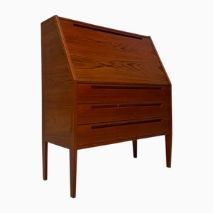 Secreter danés vintage de teca de Kai Kristiansen para HNJ Møbler / Tørring Møbelfabrik, años 60