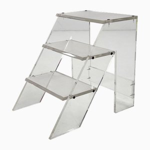 Escabeau ou Table d'Appoint en Acrylique, 1970s