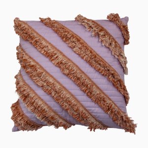 Cuscino Ycswm diagonale trapuntato lilla di Granite + Smoke