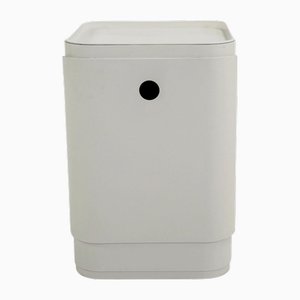 White Laundry Bin by Anna Castelli for Kartell, 1970s