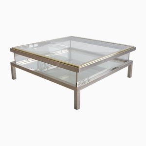 Coffee Table with Sliding Top from Belgo Chrom, 1970s