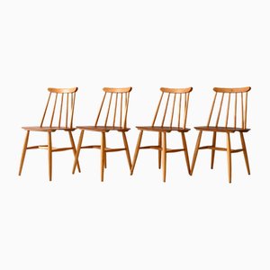 Fanett Chairs by Tapiovaara for Edsby Verken, 1962, Set of 4