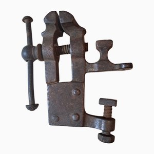 Antique Working Minature Vice by Peter Stubs
