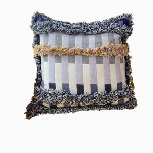 Grand Coussin Salvage Stripe par Granite + Smoke