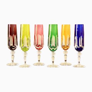 Vintage Antika Wine Crystal Glasses by Nachtmann, 1970s, Set of 6