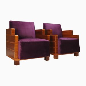 Set of Art Deco Chairs, 1930s