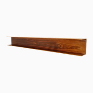 Vintage Floating Wall Shelf in Rosewood by Walter Wirz for Wilhelm Renz
