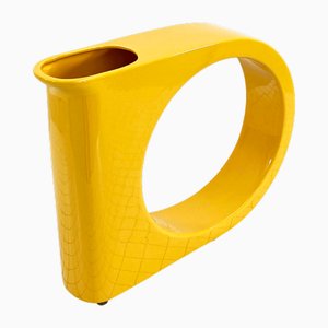 Gelbe Vase von Pietro Arosio für Parravicini Ceramiche, 1970er