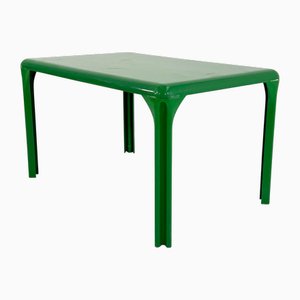 Green Stadio Dining Table by Vico Magistretti for Artemide, 1970s