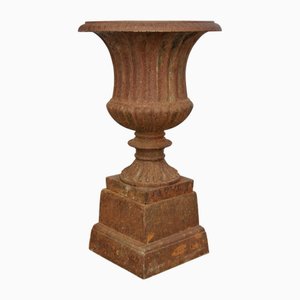 Urne et Socle Victorien en Fonte