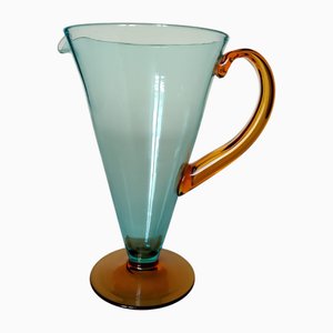 Blue Blown Glass Carafe from Cenedese, 1960s