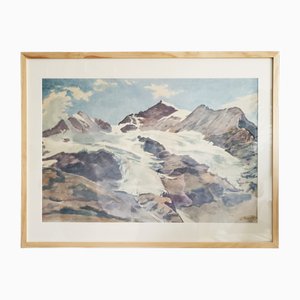 Hans Brasch, Landscape, 1950s, Print