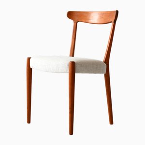 Skandinavischer Vintage Stuhl aus gebogenem Teakholz, 1960er