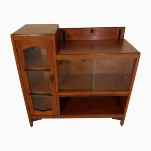 Amsterdam School Oak Display Cabinet, 1920s