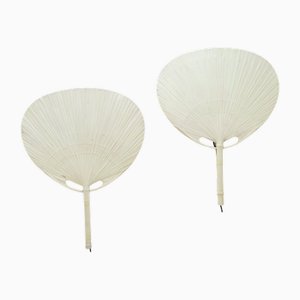 Uchiwa III Wall Lamps by Ingo Maurer for M Design, 1970s, Set of 2
