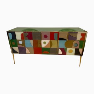Vintage Miró Murano Glas Sideboard von Murano für Murano