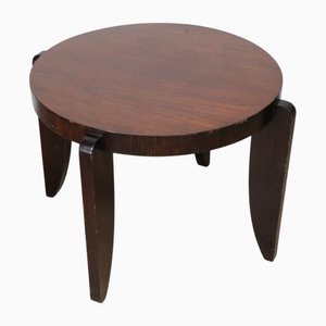 Art Deco Modernist Rosewood Side Table, 1940s