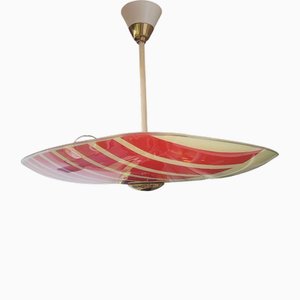 Plafonnier en Verre Tchécoslovaque par Napako, 1960s
