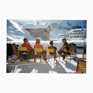 Slim Aarons, Relaxing in Lech, 1985, C-Print Photograph