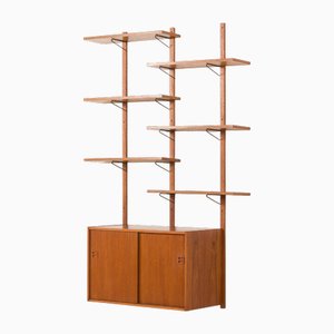 Skandinavisches Regalsystem aus Teak, Dänemark, 1970er