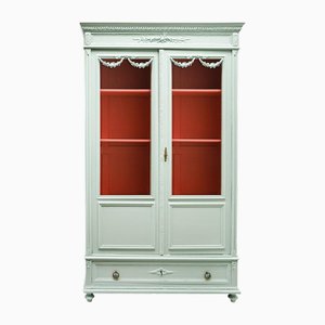 Louis XVI Style Mint Green Showcase Vitrine