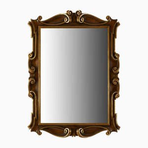 Miroir en Bois Laqué, 1980s
