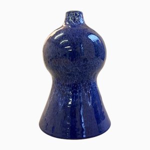 Vase in Blue Ceramic from VEB
