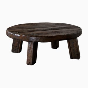 Rustic Round Coffee Table, 1960s