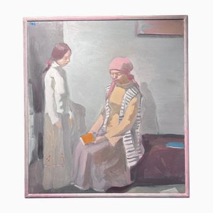 Igor Smekalov, Portrait of a Woman and a Girl, 2009, Huile sur Toile