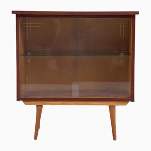 Vintage Mini Dresser with Glass Doors, 1960s
